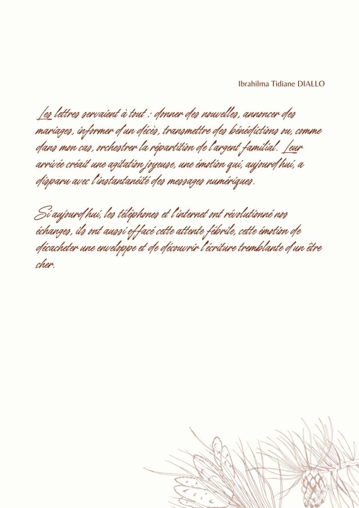 Article : La Lettre : Ce Pont Inestimable du Passé